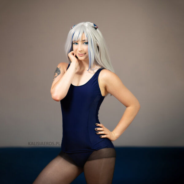AquaShinon - gawr gura cosplay 1 - sukumizu pantyhose set - Image 4