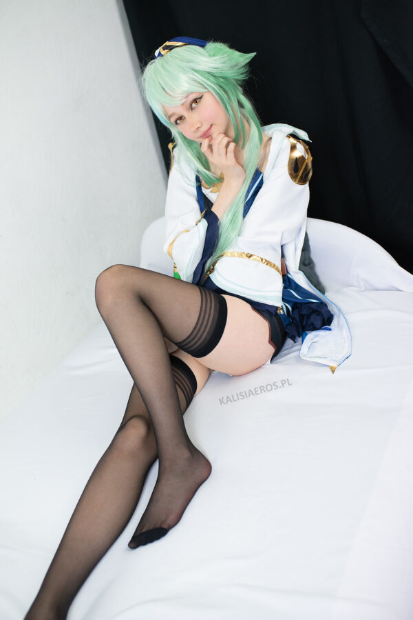 BluNekoya - Sucrose cosplay - black stockings feet - Image 2